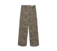 VERO MODA Vmtessa HR Wide Stretch AOP Jeans Noos, Visone Argenteo, 27W x 30L Donna