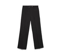 VERO MODA Vmtexas MW Straight Pant Noos, Nero, (L) W x 30L