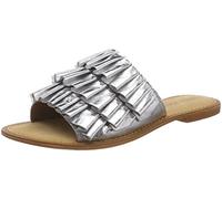 Vero Moda Vmthea Leather Sandal, Mocassini Donna, Grigio (Silver), 37 EU