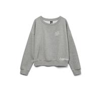 VERO MODA Vmtrina LS Sweat Box Jrs Boo, Chiaro Grigio Melange, S Donna