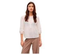 VERO MODA Vmtrine 3/4 Lace Top Wvn Ga Noos, Bianco, L