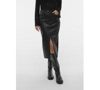 Vero Moda - VMVERI HR CALF PL SKIRT NOOS Nero - Abbigliamento XS Nero