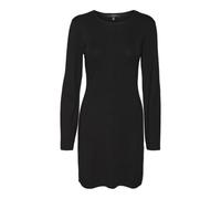 VERO MODA Vmwillow-Abito Ga con Scollo Rotondo Vestito, Nero, S Donna