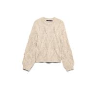 VERO MODA Vmzenia LS O-Neck Stitch Pullover, Betulla, L