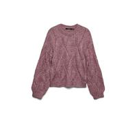 VERO MODA Vmzenia LS O-Neck Stitch Pullover, Marrone Rosa, M