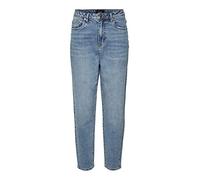 Vero Moda Vmzoe SHR Mom Jeans Gu384 Ga, Mix Blu Chiaro, 28W x 30L Donna