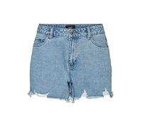 VERO MODA Vmzuri HR Loose Shorts Dst Noos Pantaloncini, Mix Blu Chiaro, L Donna