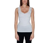 Vero Moda White Viscose Tank Tops - IT38|XS