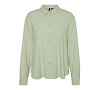 VERO MODA Women's VMJESMILO LS Shirt Wvn GA Noos Bluse, Reseda, M, Reseda, M