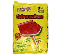 Vero Rebanaditas Paletas Sabor Sandia Hard Candy Chili Covered Lollipops 40 pcs by Vero