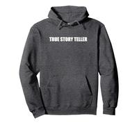 Vero Story Teller Felpa con Cappuccio, Unisex per Adulti, Grigio Scuro, S