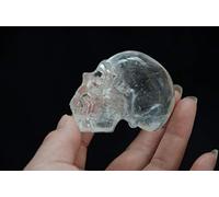 Vero tibetano himalayano ad alta quota cristallo trasparente teschio di quarzo scheletro realistico intaglio 2,24 pollici ual # 14 Collezioni di casa