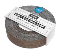 Vero Wenge 22mm Ferro Su Bordatura - Rotolo da 7,5m di Alta Qualità - Preincollato Nastro in Legno Impiallacciato per Facile Applicazione Fai-da-Te - Coprirà il Bordo di un Pannello MDF Standard