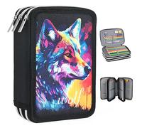 Veroa Astuccio 3 scomparti - quadrato, Color Wolf, L, Carino