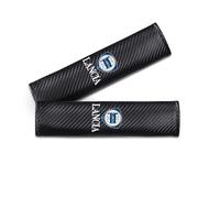 VeroCh 2 Pezzi Fibra di Carbonio Imbottiture Cinture di Sicurezza Protettive, per Lancia Protezione Spalla Comfort Cuscinetti protettivi