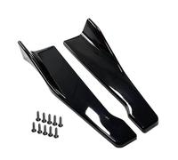 VeroCh 2PCS Auto ABS Minigonne Laterali, per Alfa Romeo Series Mito Giulietta 159 Giulia (48cm) Alettoni Laterali Estensioni Anti collisione Splitter Car protettore Accessori,A/Glossy Black