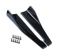 VeroCh 2PCS Auto ABS Minigonne Laterali, per Alfa Romeo Series Mito Giulietta 159 Giulia (48cm) Alettoni Laterali Estensioni Anti collisione Splitter Car protettore Accessori,B/Carbon Fiber