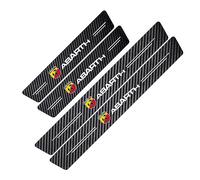 VeroCh 4 Pezzi Auto Battitacco Striscia Protezione,per Abarth 595 Abarth 500 Abarth 124,Anti Graffio Scuff Adesivi Decorativi Prevenire Usura Plates