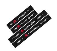 VeroCh 4 Pezzi Auto Battitacco Striscia Protezione,per Citroens C1 C3 C4 C5 C6 Vts Picasso Cross Cactus C4L DS3 DS5,Anti Graffio Scuff Adesivi Decorativi Prevenire Usura Plates