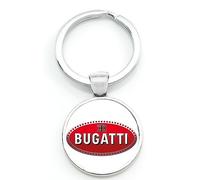 VeroCh Auto Portachiavi Multifunzione,per Bugatti Bolide Galibier Chiron,Anti Perso Girevole 360 Gradi Portachiavi Anello Parti Ricambio,A-L