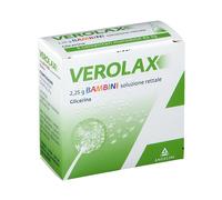 Verolax Bambini 2,25g Glicerina Soluzione Rettale Trattamento Stitichezza, 6 Contenitori Monodose da 3g