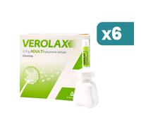 Verolax Glicerina 6.75g Confezione multipla Trattamento Stitichezza Adulti 6x6 Microclismi