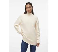 VeroModa Vmgold Ls Highneck Pullover Dolcevita Panna Donna 10311395 BIRCH