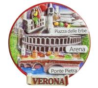 Verona Italia Viaggio Souvenir 3D Magneti Frigorifero Attrazioni Città Frigorifero Magnete Decorativo Tridimensionale Casa Cucina Decorazione