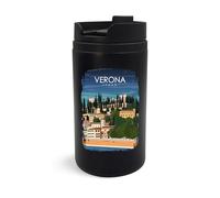 Verona Italy - Tazza da viaggio romantica in città, tazza da viaggio, tazza da caffè isolata, tazza portatile