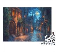 Verona Style City SAlberots at Night|Stile Concept art| Puzzle Divertenti Per Tutta La Famiglia 1000pcs (75x50cm) Adulti