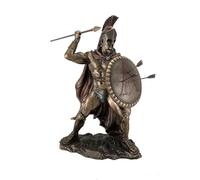 VERONES Statua del re guerriero greco Leonida, 32,4 cm, decorazione spartana
