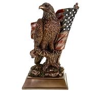 Veronese Aquila calva con bandiera americana aquila statua della libertà, statuetta della libertà, scultura