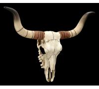 Veronese Decorazione Da Parete - Trofeo Testa Di Bue In Resina Dipinta A Mano