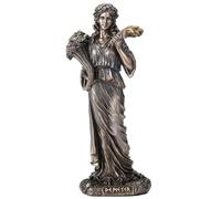 Veronese Design 14,7 cm Demetra dea greca del raccolto statua in resina colata a freddo finitura bronzo scultura