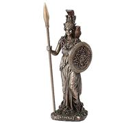 Veronese Design 6 1/2 Atena la dea greca della saggezza scultura in resina finitura bronzo fuso a freddo