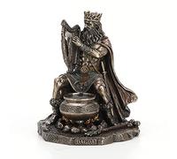 Veronese Design 7 1/4 "Alto celtico Dagda Druido re di Tuatha De Danann scultura in resina bronzata a freddo