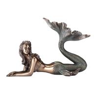 Veronese Design 7 5/8"""" Tall Mermaid Lying Down Statue Nautical Sculpture Figurine