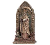 Veronese Design 9 3/8 Pollici Regale Santa Muerte Dia De Los Muertos Arco Freddo Cast Resina Finitura Bronzo Scultura