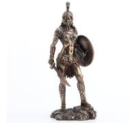 Veronese Design Bronzo finito Amazon Warrior in Battle Armor Statue Amazonian
