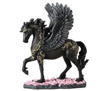 Veronese Design Figura di creatura della mitologia greca di Pegaso divino alato 25,7 cm dipinto a mano in resina dipinta a mano Scultura di cavallo decorazione per la casa