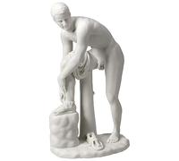 Veronese Design Scultura greca classica in marmo con finitura bianca in resina di Sandle, 25,4 cm