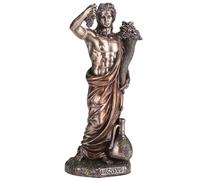 Veronese Design Scultura greca di Dioniso del Vino in resina colata a freddo con finitura bronzo antico da 16,5 cm