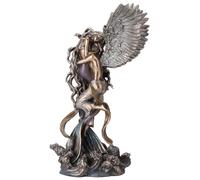 Veronese Design Selina Fenech - Statua a forma di angelo della sirena, 30,5 cm, con finitura in bronzo