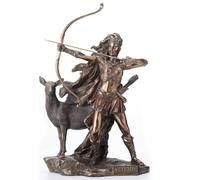 Veronese Design Statua bronzata della dea artemide della caccia e del deserto