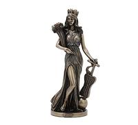 Veronese Design Statua della dea greca della fortuna e della prosperità, finitura in bronzo, WU77777A4