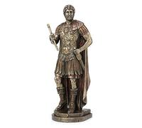 Veronese Design Statua dell'imperatore romano Adriano con finitura in bronzo
