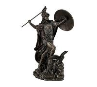 Veronese Design Statua di Atena dea greca della saggezza e giavellotto che lancia la guerra