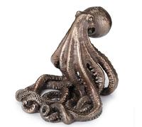 Veronese Design Statua di Kraken del supporto del telefono cellulare del polpo di finitura del bronzo antico