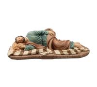 Veronese Design Statua dipinta a mano di San Giuseppe addormentato di San Giuseppe che dorme, 20 cm, decorazione religiosa, regalo da collezione