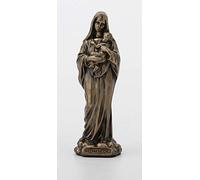 Veronese Design Statua in resina dipinta a mano con Madonna e Gesù Bambino e Gesù Bambino, 9,5 cm, decorazione per la casa